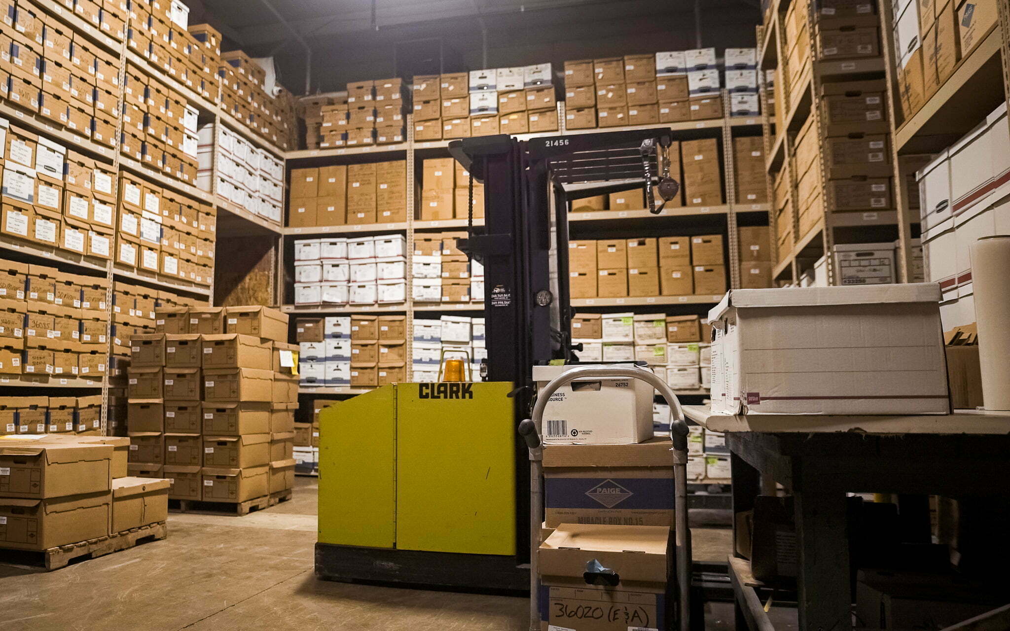 Secure Records Management Facility in Fort Wayne - Room Full of Document File Boxes -What is Records Management? -